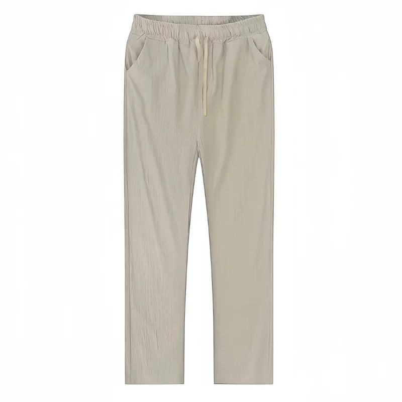 Men's Cotton Linen Pants Joggers Sweatpants Streetwear Breathable Solid Color Linen Trousers Vacation Summer Loose Pants S-5XL - Ellianto fashion Men's