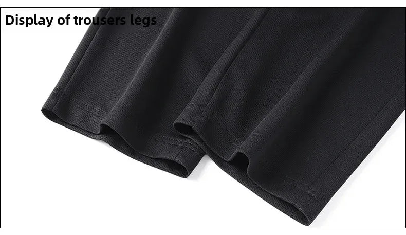 Summer Casual Sports Men's Short Sleeve T-Shirt plus Size Three-Piece Set New Style Long Pants Comfortable Breathable Clothing - Ellianto fashion Men's