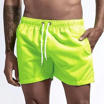 Men's Swim Shorts Swim Trunks Quick Dry Board Shorts Bathing Suit Breathable Drawstring With Pockets for Surfing Beach Summer - Ellianto fashion Men's