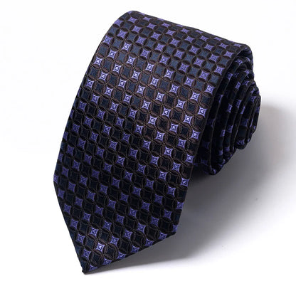 High-quality Wedding Ties For Men Fashion New Style Blue Strip Print Neckties Daily Office Apparel Accessories Gift For Man - Ellianto fashion Men's