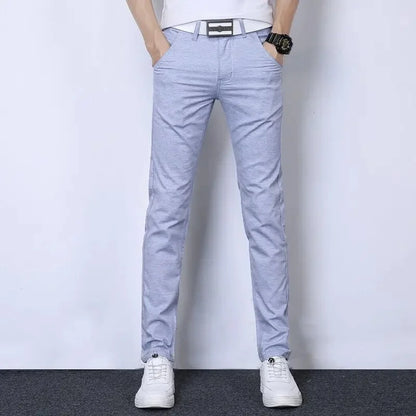 Summer Thin Men's Casual Pants Straight-Leg Loose-Fit Linen Trousers Youth Men's Pants Direct From Manufacturer Wholesale - Ellianto fashion Men's