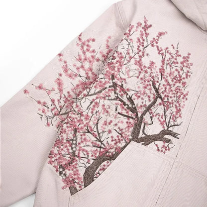 Harajuku Plum-Embroidered Oversized Hoodie – Retro Y2K Gothic Style and Effortless Comfort for the Modern Gentleman