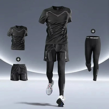Men’s Premium Sports Set – Quick-Dry, Night-Safe & High-Performance for Running, Cycling & Training
