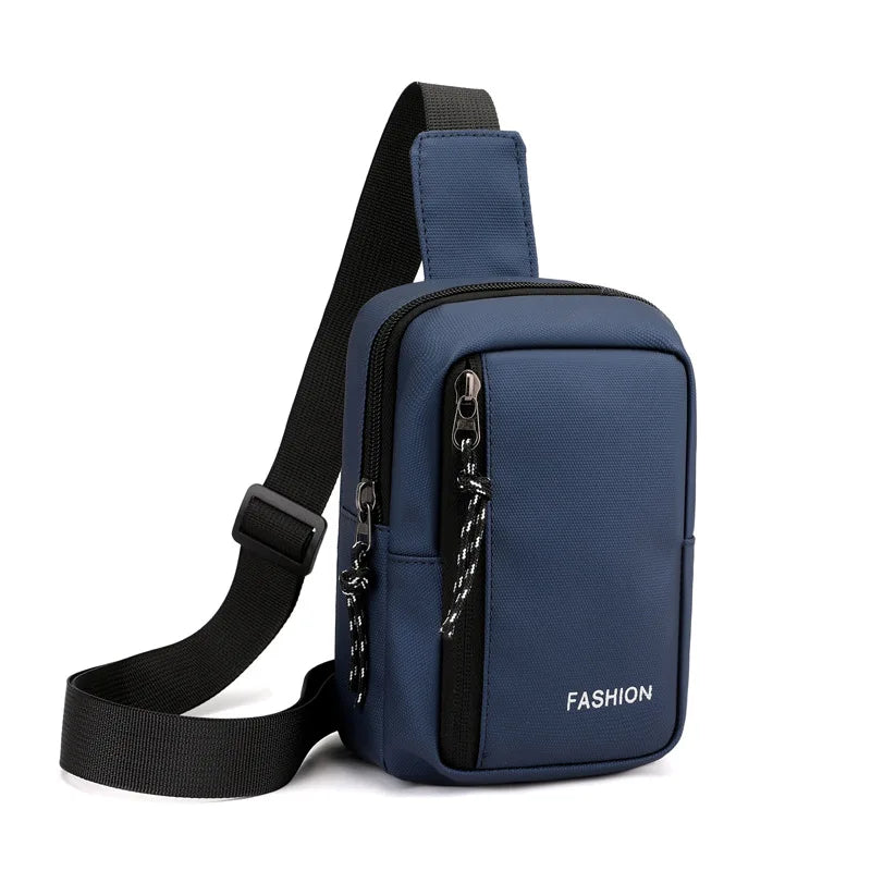 Small Men's Chest Bag Fashion Shoulder Crossbody Bags for Man 2025 Casual Mini Sling Sports Male Handbag Travel Sholder Phone - Ellianto fashion Men's