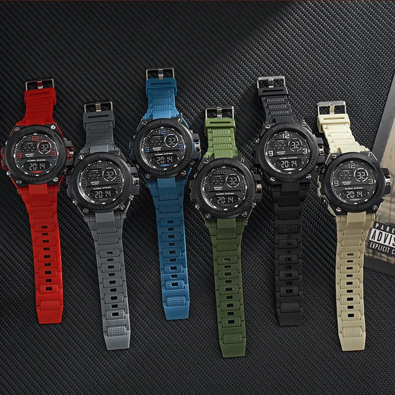 Men Waterproof Sports Watches Multifunction Electronic Watches Anti Drop and Shock-absorbing Wristwatches - Ellianto fashion Men's