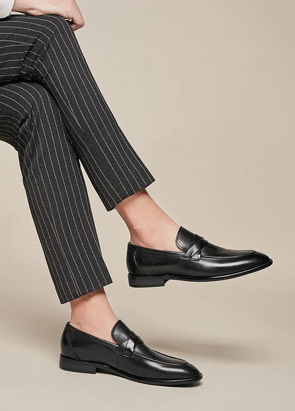 Formal Shoes Men Leather Office Shoes Men Classic Brown Dress Loafers Black Men Elegant Shoes Luxury Chaussure Homme