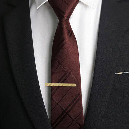 Metal Gold Color Tie Clip For Men Wedding Necktie Tie Clasp Clip Exquisite Gentleman Ties Business Tie Pin Men's Accessories - Ellianto fashion Men's