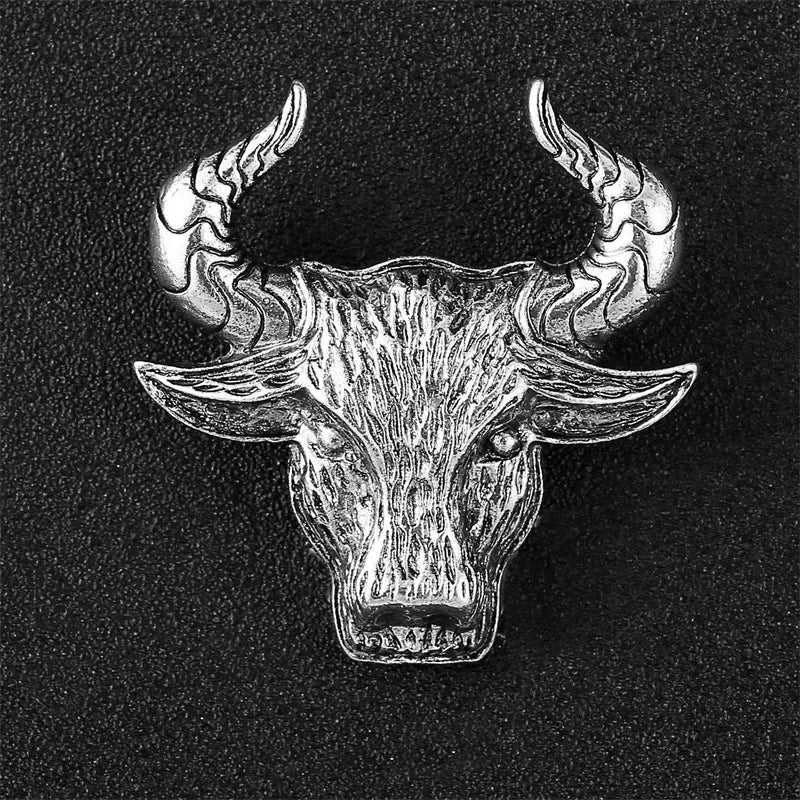 High-end Metal Wolf Head Brooch Metal Animal Lion Badge Lapel Pins for Men Vintage Suit Collar Accessories Casual Jewelry Gifts