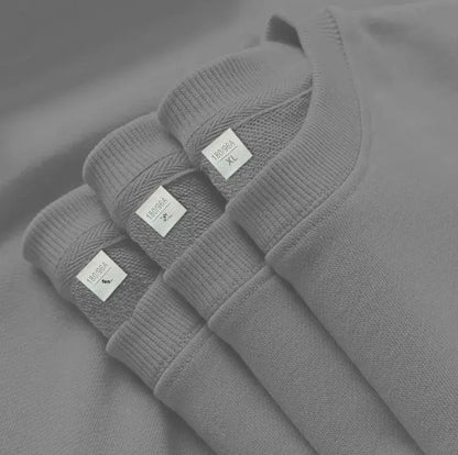 Thick Cotton Pullover Sweatshirt – Japanese-Inspired Comfort and Effortless Style for the Modern Gentleman