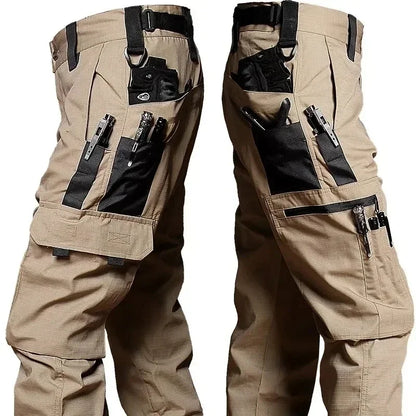 New Tactical Work Pants Men Outdoor Cargo Trousers Multi-pocket Waterproof Pant Autumn Spring Outdoor Workwear Hiking Trousers - Ellianto fashion Men's
