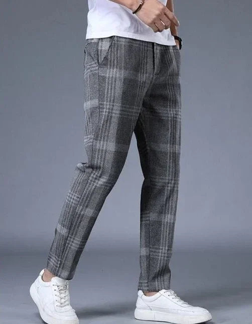Work Social Tailoring Man Suits Pants Gray Business Trousers for Men Office Summer 2025 New in Chinese Homme Formal High Quality - Ellianto fashion Men's