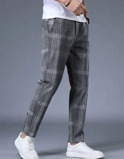 Work Social Tailoring Man Suits Pants Gray Business Trousers for Men Office Summer 2025 New in Chinese Homme Formal High Quality - Ellianto fashion Men's