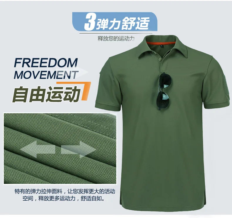 Men Polo Short Sleeve POLOS Sports Fitness Shirts T-Shirt Mesh Tshirt Goldwing GL1800 Japan Motocycles Lapel Tops Tee POLOS - Ellianto fashion Men's