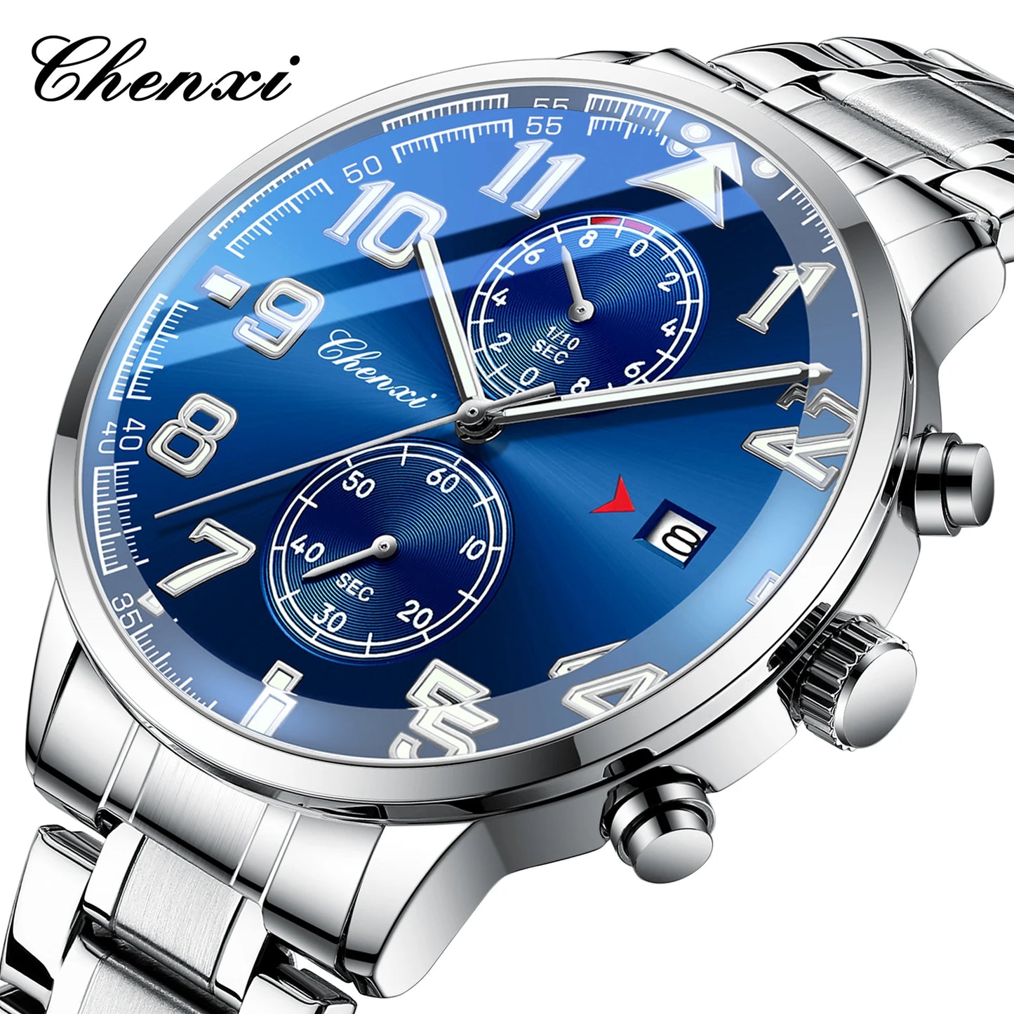 NEW Fashion Multifunction Men for Watches Top Brand Casual Sports Waterproof Wristwatch Chronograph Calendar Men's Watch Gifts - Ellianto fashion Men's