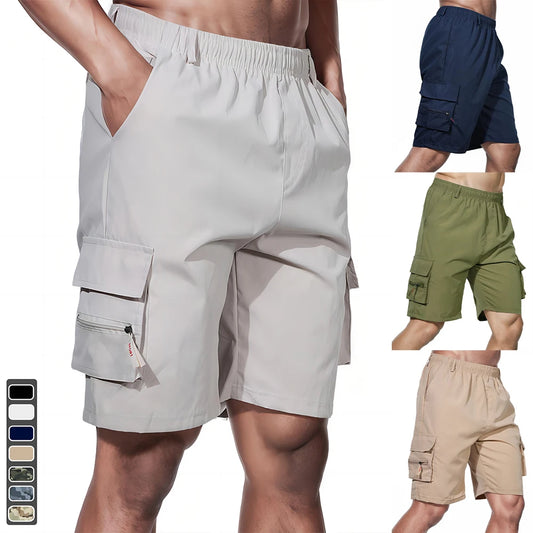 Men's Cargo Shorts Big Size Sports Knee Shorts Classic Short Pants Streetwear Straight Loose Work Casual Street Shorts - Ellianto fashion Men's