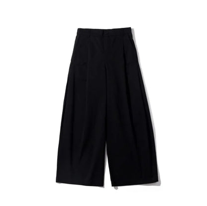 Japanese Vintage Basic Workwear Trousers For Men Women Spring Autumn Loose-fit Wide-leg Casual Pants Ins Boyfriend Style - Ellianto fashion Men's