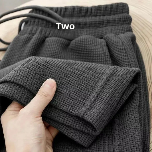 Spring Autumn Men's Sports Casual Pants Loose Cuffed Sweatpants Comfortable Breathable Male Model Spring Autumn Style
