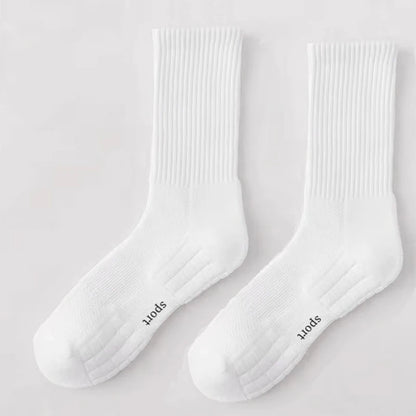 Men's Thick Bottom Sweat Absorbing and Breathable Sports Socks with Bottom Cushion for Running Professional Sports Men's Socks - Ellianto fashion Men's