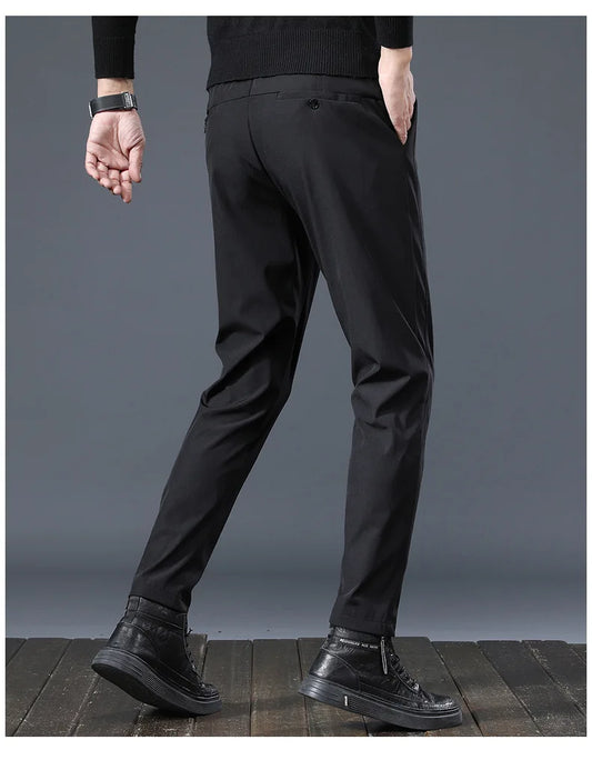Men's Golf Pants 2025 Spring Autumn High Elasticity Fashion Casual Versatile Breathable Quality Trousers for Comfortable Wear - Ellianto fashion Men's