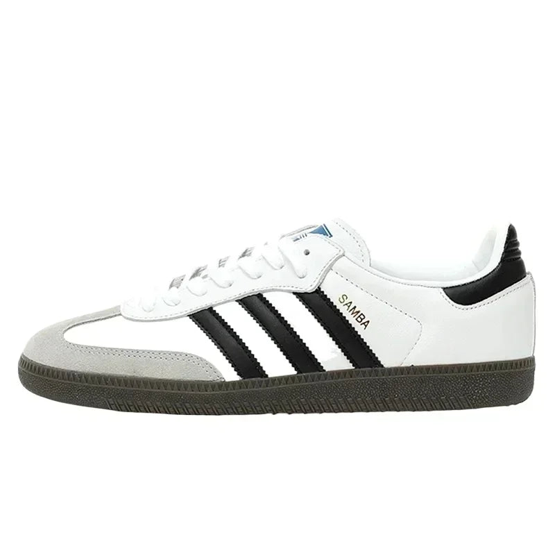 Classics Adidas Originals Samba White Low Flat Skateboarding Shoes for Men Women Unisex German Training Board Shoes - Ellianto fashion Men's