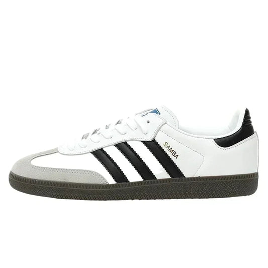 Classics Adidas Originals Samba White Low Flat Skateboarding Shoes for Men Women Unisex German Training Board Shoes - Ellianto fashion Men's