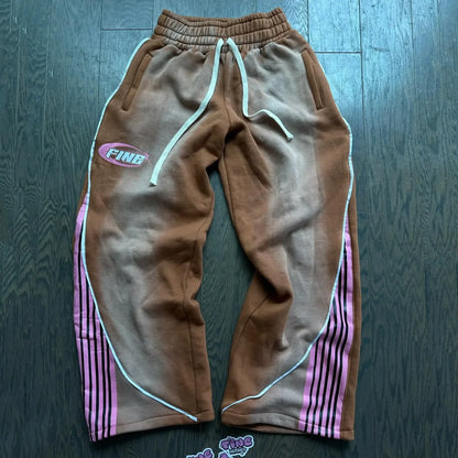 2025 Gothic Embroidered Joggers – Retro Hip-Hop Style and Oversized Comfort for the Modern Gentleman