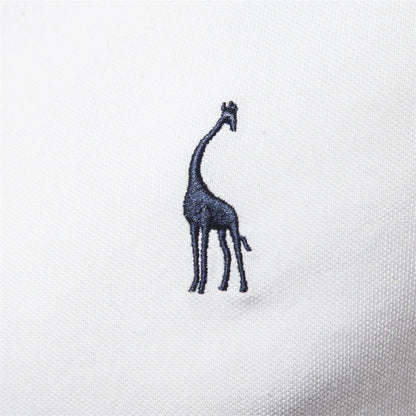 2025 Premium Men's Polo Shirt Deer Embroidery Design 80% Cotton EU Size Casual Short Sleeve Shirts Business Polo Tops Hot Seller - Ellianto fashion Men's