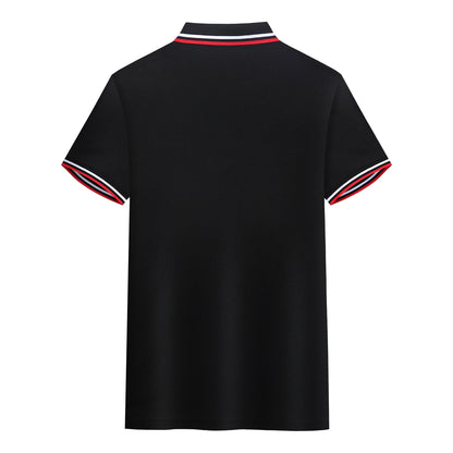 2025 Men's New Summer Embroidery Business Casual Short Sleeved POLO Shirt Fashion Short Sleeved Cool Breathable Top Polo Shirt - Ellianto fashion Men's
