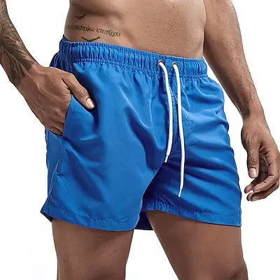 Men's Swim Shorts Swim Trunks Quick Dry Board Shorts Bathing Suit Breathable Drawstring With Pockets for Surfing Beach Summer - Ellianto fashion Men's
