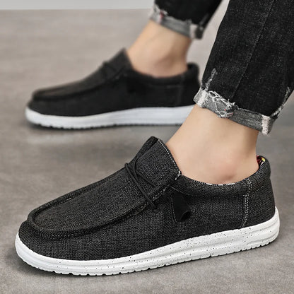 Men Casual Shoes Breathable Lightweight Slip-On Flats Simple Comfortable Solid Color Soft Sole Shoes Men Shose For Sale Loafers - Ellianto fashion Men's