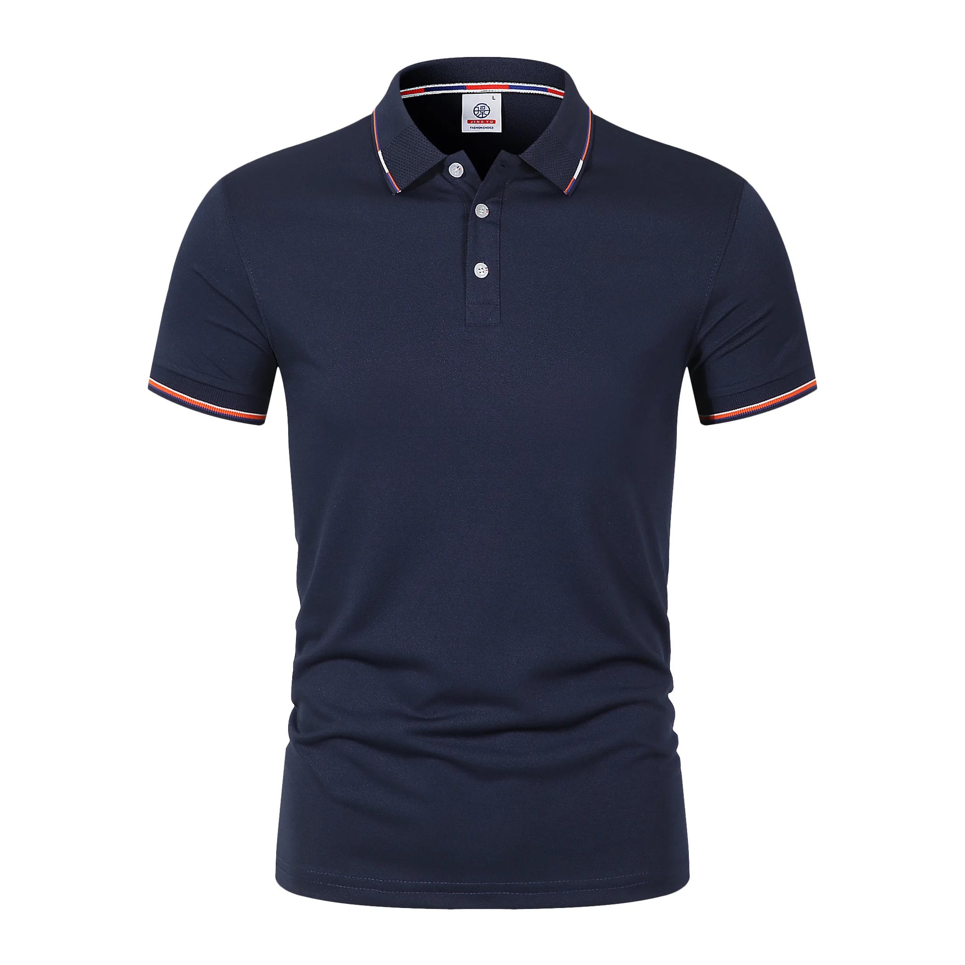 2025 New fashion high quality classic men's short sleeve polo summer casual polo collar S-3XL simple solid color breathable comf - Ellianto fashion Men's