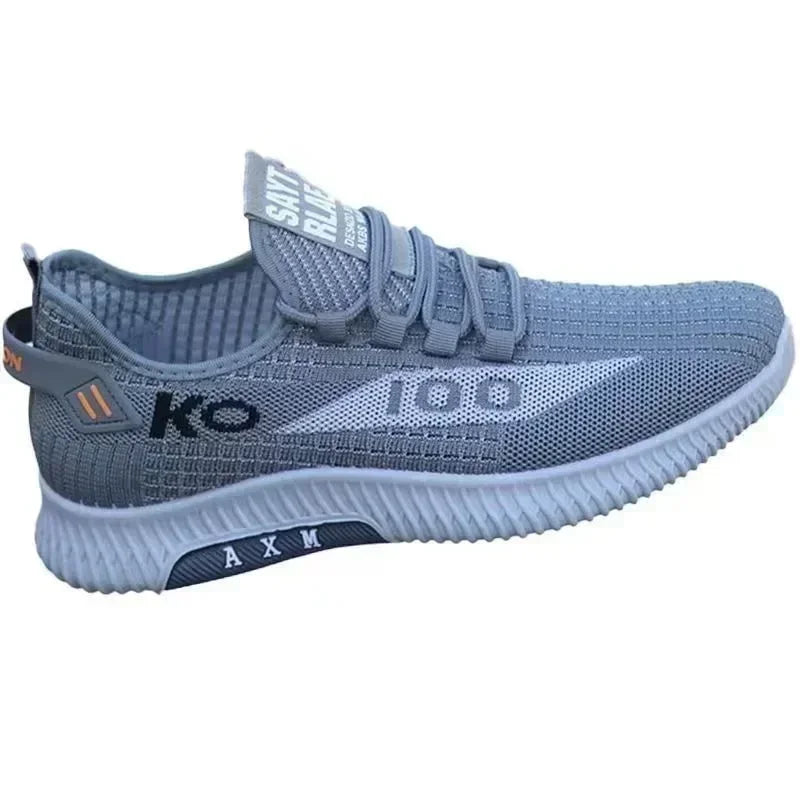 Men's casual shoes, fashionable and versatile sports shoes, breathable running shoes, outdoor walking training tennis shoes - Ellianto fashion Men's