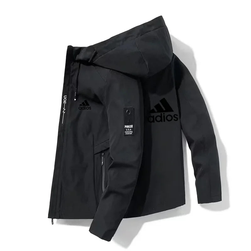 2025 Spring and Autumn Men's Windproof Jacket Zipper High Quality Baseball Hat Entertainment Outdoor Sports Jacket - Ellianto fashion Men's