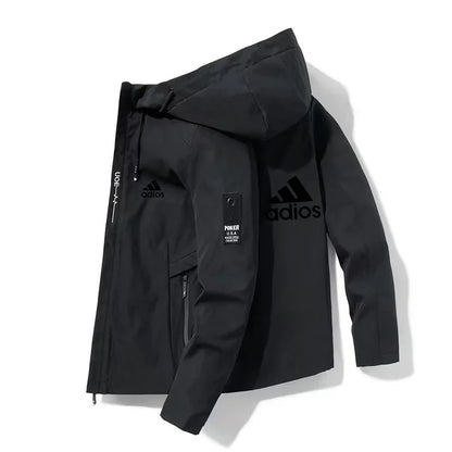 2025 Spring and Autumn Men's Windproof Jacket Zipper High Quality Baseball Hat Entertainment Outdoor Sports Jacket - Ellianto fashion Men's