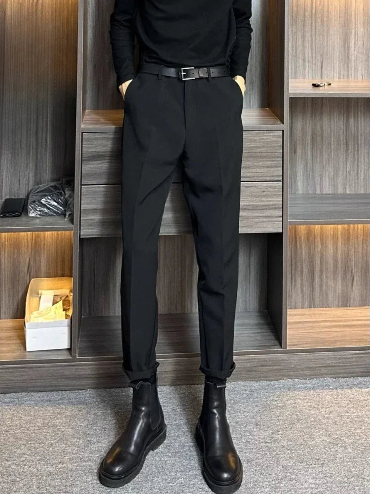 Men's tailored blazer slim-fit business suit jacket men's formal business suit - Ellianto fashion Men's