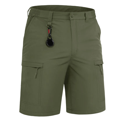 TACVASEN Summer Moisture Wicking Casual Shorts Mens Cargo Work Shorts Running Jogging Sports Bottoms Nylon Rip-Stop Short Pants - Ellianto fashion Men's