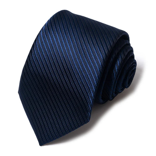 High-quality Wedding Ties For Men Fashion New Style Blue Strip Print Neckties Daily Office Apparel Accessories Gift For Man - Ellianto fashion Men's