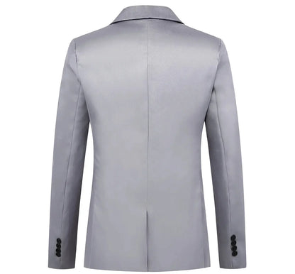 Men's Trendy Leisure Boutique Suit Jacket Autumn Casual Business Slim Fit Non-ironing Single Button Suit Solid Formal Blouse - Ellianto fashion Men's