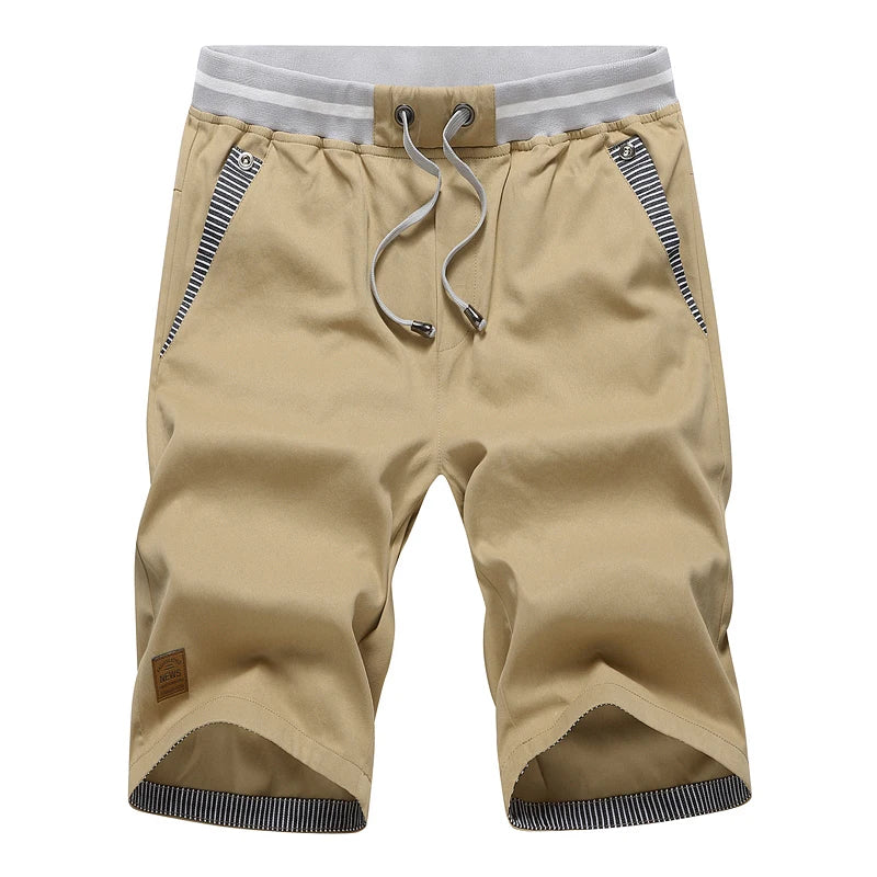 Shorts Man Summer Breathable Lightweight Short Pants Fashion Casual Board Shorts Casual Elastic Waist Drawstring Beach Shorts - Ellianto fashion Men's