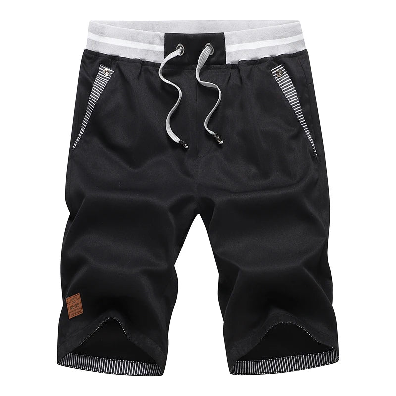 Shorts Man Summer Breathable Lightweight Short Pants Fashion Casual Board Shorts Casual Elastic Waist Drawstring Beach Shorts - Ellianto fashion Men's