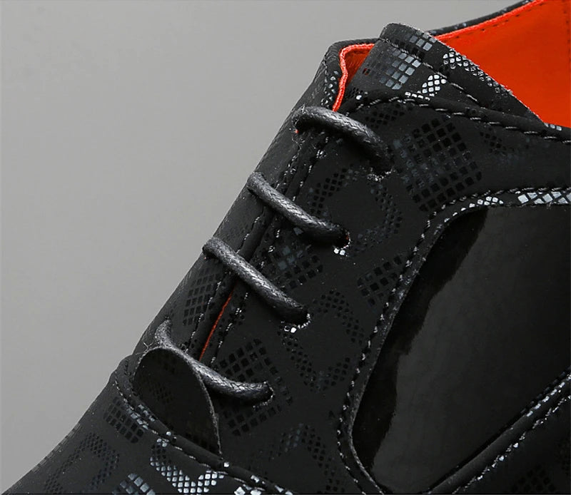 Men Formal Shoes High Heels Business Dress Shoes Male Oxfords Pointed Toe Formal Shoe for Man Luxury Wedding Party Leather Shoe - Ellianto fashion Men's