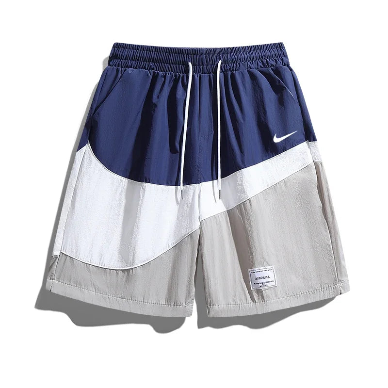 Nike Black Navy Fashion Cool Breathable Men Spring Summer Quick Drying Casual Short Pants Exercise Shorts Male Streetwear - Ellianto fashion Men's