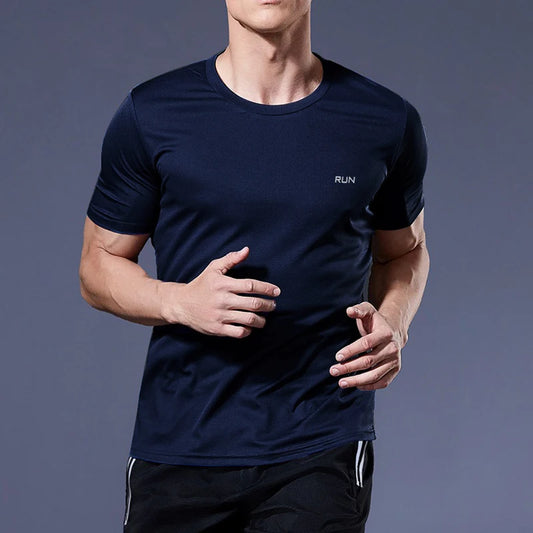 Set Summer Sport Gym t Shirt Men Quick Dry Running Bodybuilding Shirts Men Short Sleeve Fitness Tops Oversized Brazil t-Shirt Jersey - Ellianto fashion Men's