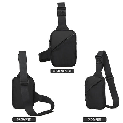 Korean Men's Chest Bag Fashion Small Tooling Crossbody Bag for Man 2025 New Fashion Waist Pack Shoulder Bag Student Sport Travel - Ellianto fashion Men's