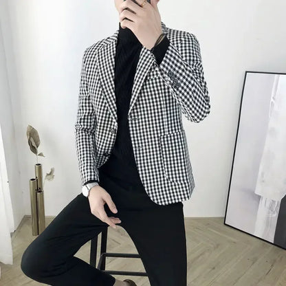 Elegant Cropped Business Blazer for Men – By Ellianto - Ellianto fashion Men's