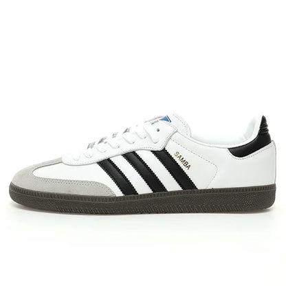 Classics Adidas Originals Samba White Low Flat Skateboarding Shoes for Men Women Unisex German Training Board Shoes - Ellianto fashion Men's