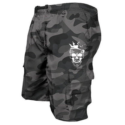 New fashionable multi-pocket men's casual shorts fitness loose casual pants camouflage tactical shorts - Ellianto fashion Men's