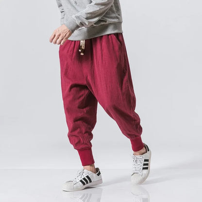 2024 Japanese-Style Cotton-Linen Pants – Lightweight, Relaxed Fit and Effortless Casual Elegance for the Modern Gentleman