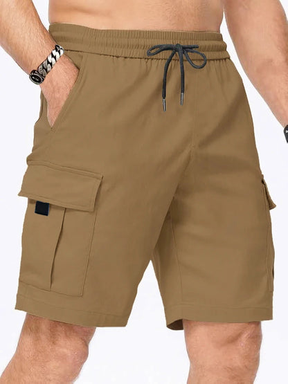 2025 New Men's Cargo Shorts Multi-Pocket Overalls Summer Light weight Comfortable Pants Outdoor Casual Sports Pants - Ellianto fashion Men's