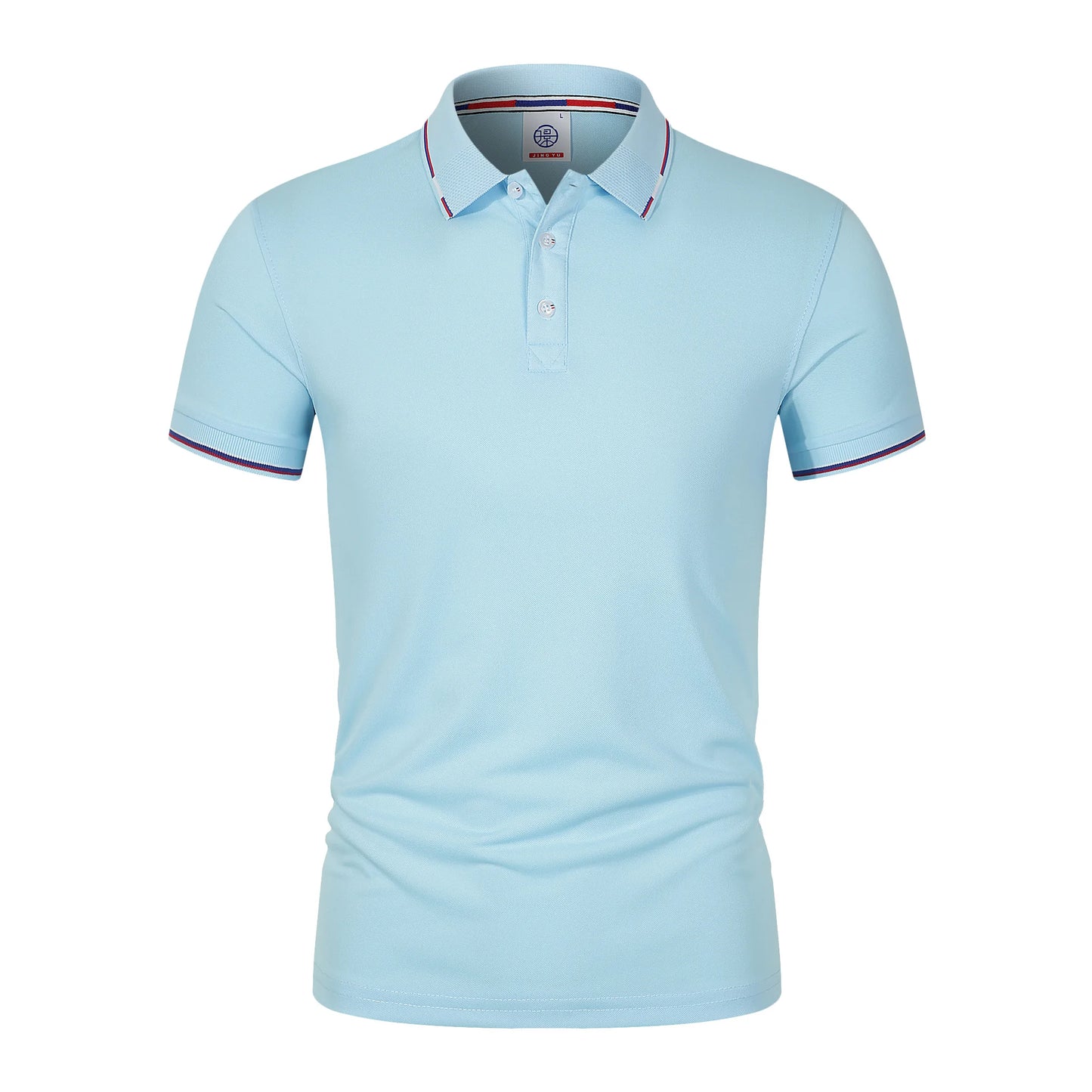 2025 New fashion high quality classic men's short sleeve polo summer casual polo collar S-3XL simple solid color breathable comf - Ellianto fashion Men's